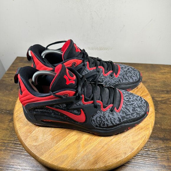 Nike KD 15 “Bred” Basketball Men\'s Size 10 Gray Red Shoes Sneakers DC1975-003 main image 4